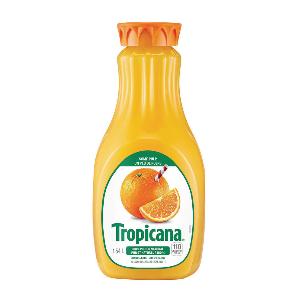 Tropicana Pure Orange Juice Some Pulp 1.54L
