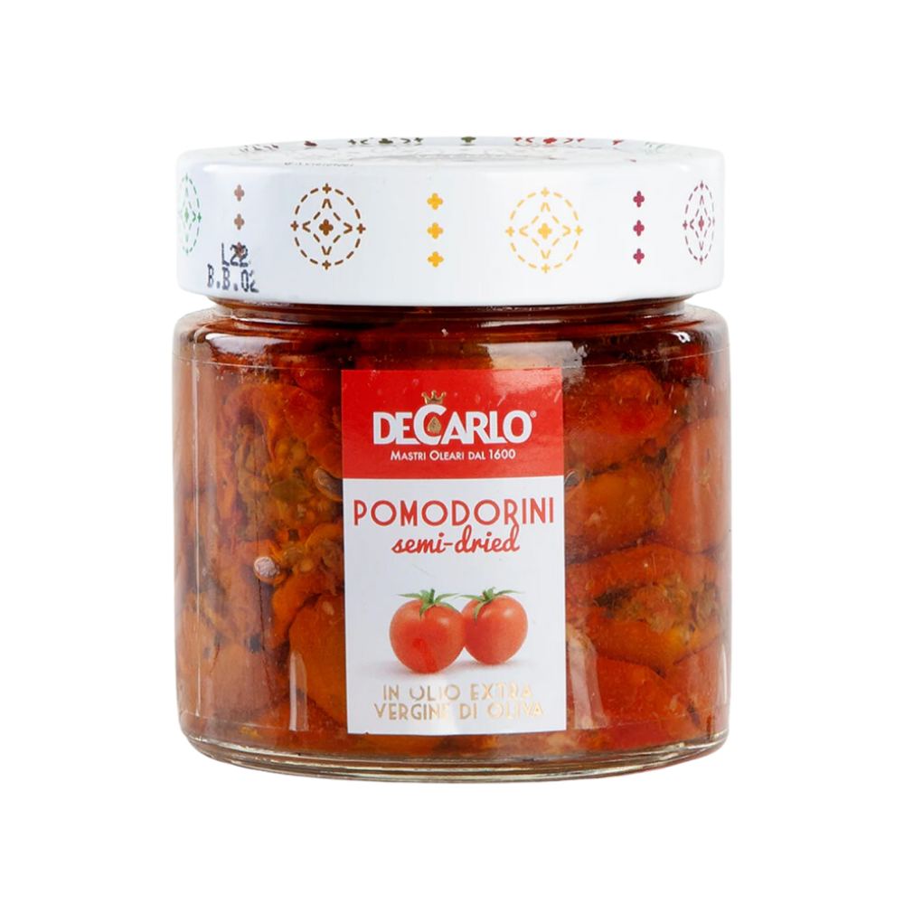Decarlo Semi Dry Cherry Tomatoes In Extra Virgin Olive Oil 190G