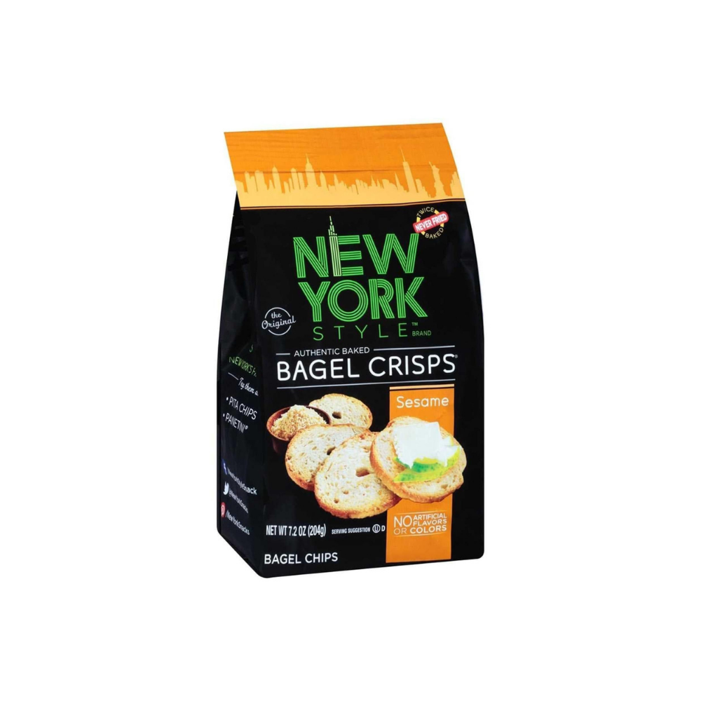 New York Style Sesame Bagel Crisps 204G