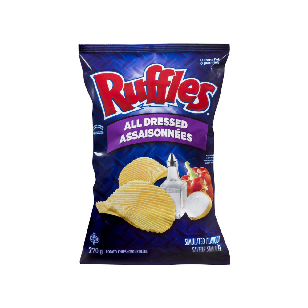 Ruffles All Dressed Potato Chips 220G