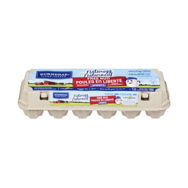 Burnbrae Naturegg Omega 3 Brown Eggs 18Pk