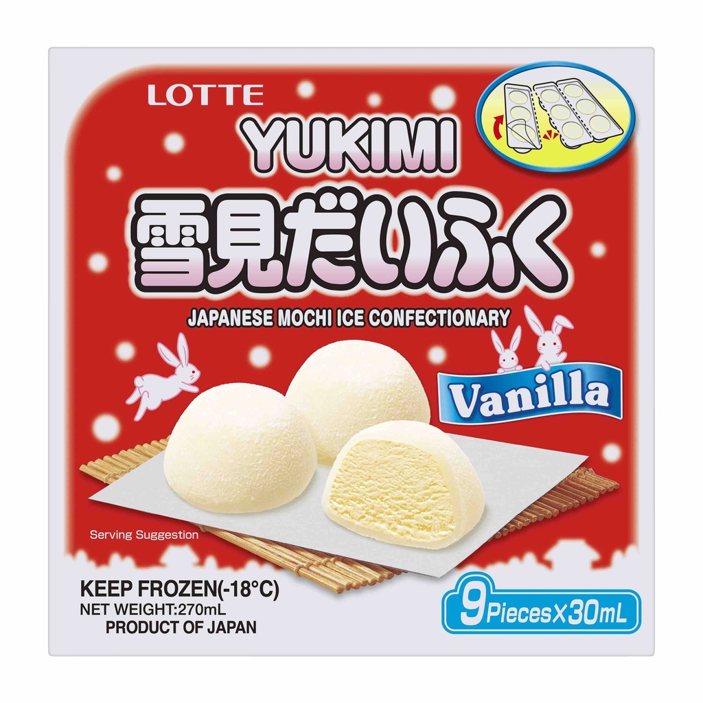 Lotte Authentic Japanese Mochi Vanilla 270ml