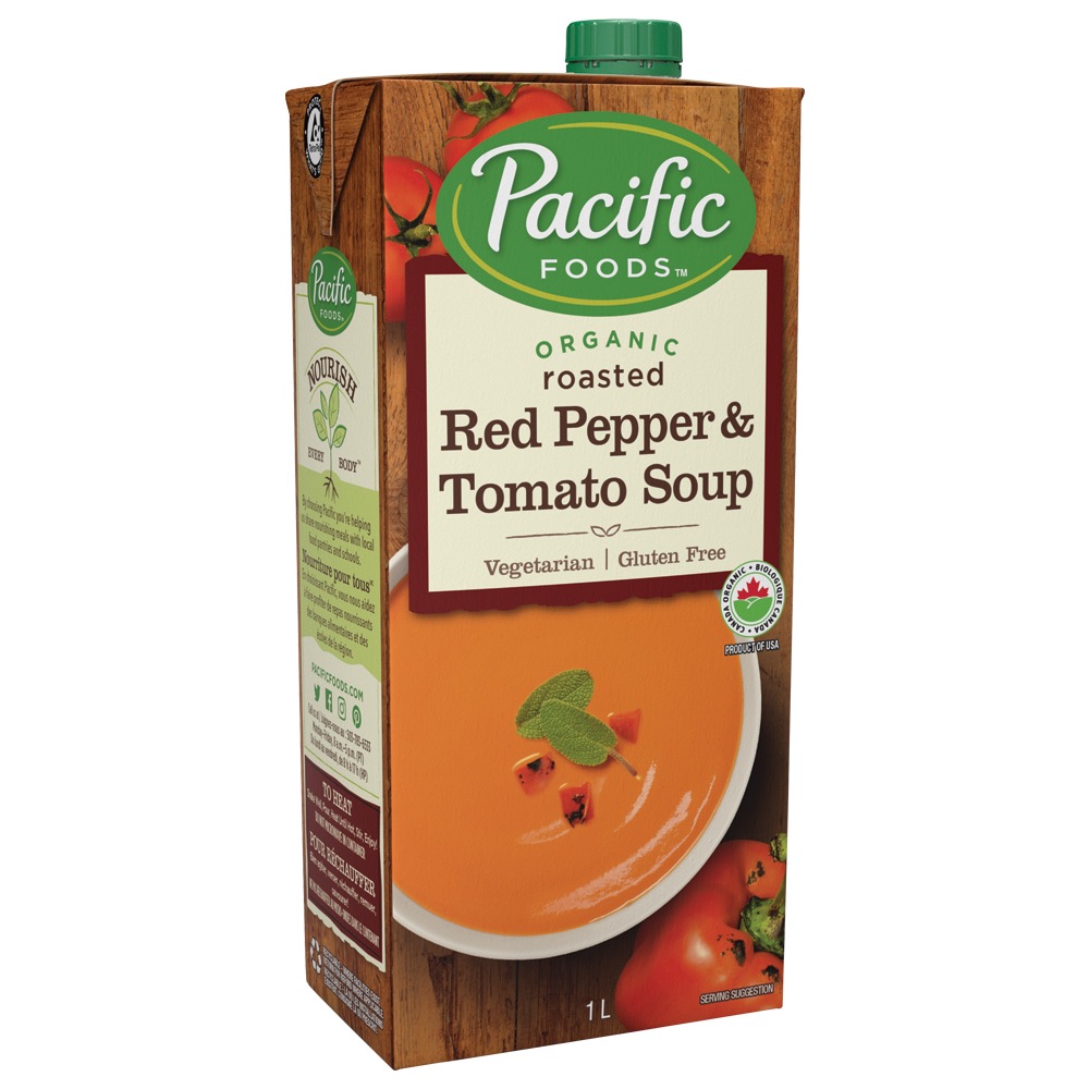 Pacific Organic Roasted Red Pepper & Tomato Soup 1L
