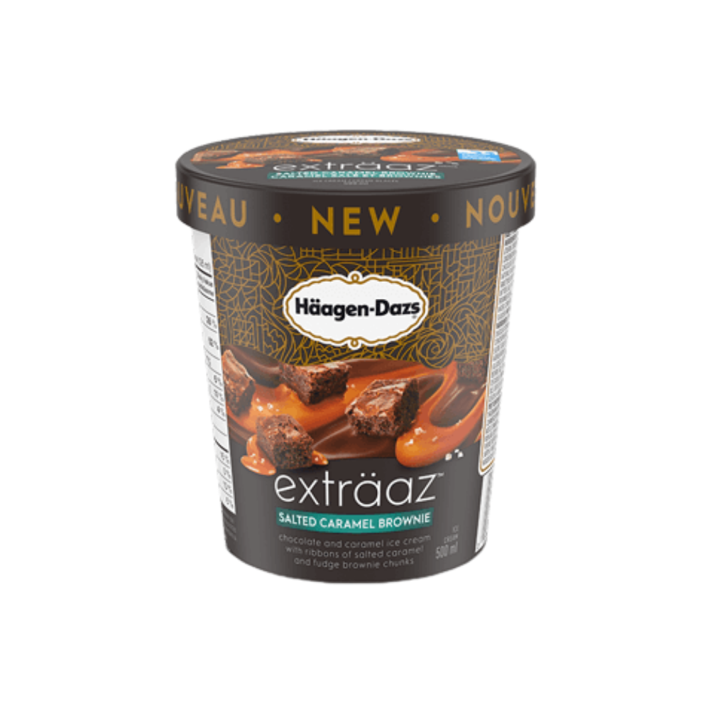 Haagen Dazs Exträaz Salted Caramel Brownie Ice Cream 500Ml