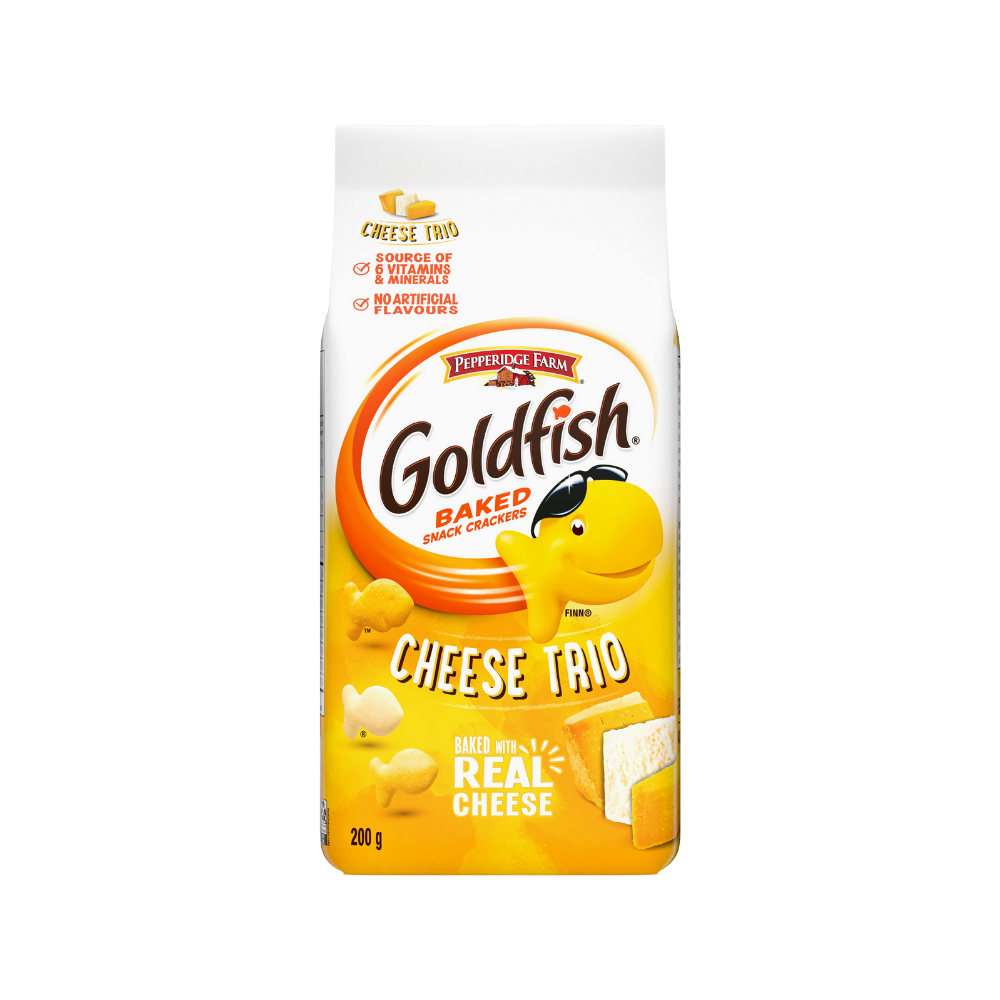 Pepperidge Farm Goldfish Cheese Trio Crackers 200G