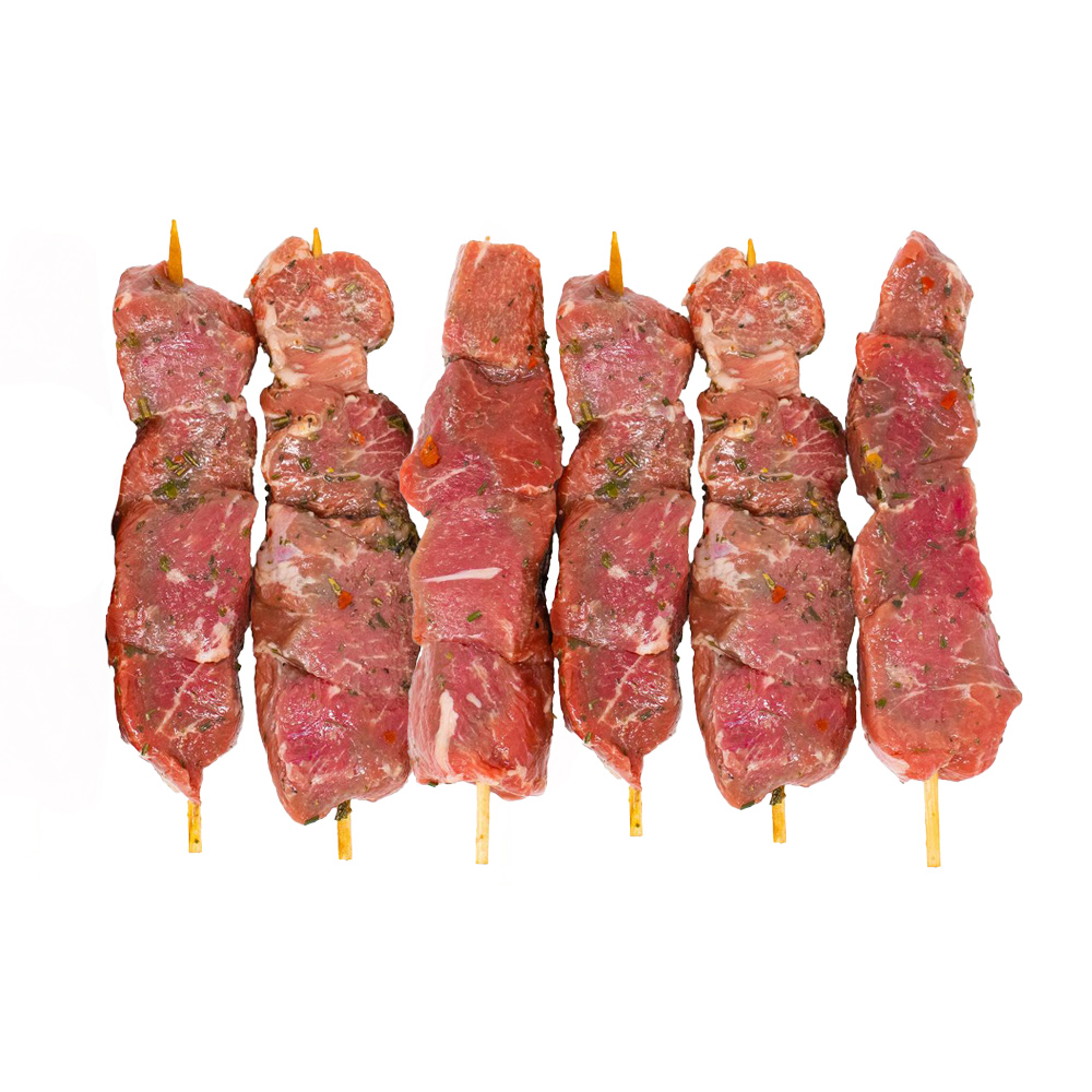 Ready-To-Cook Mint Rosemary Lamb Kebobs 6pc