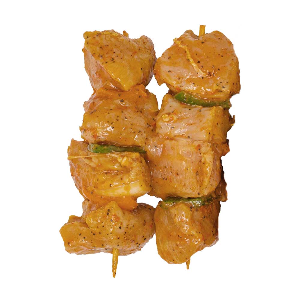Ready-To-Cook Piri Piri Style Chicken Breast Kabobs 2pc