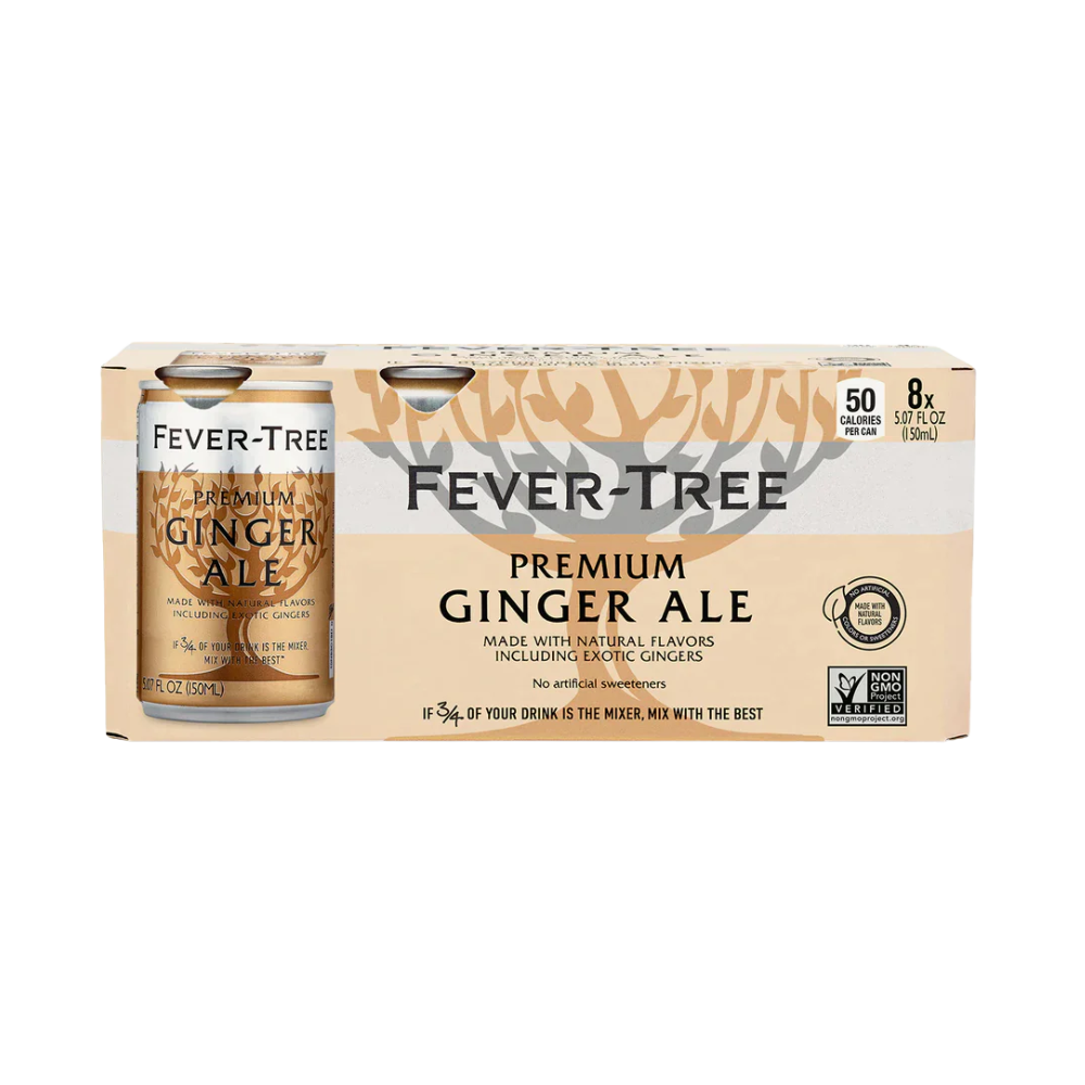 FEVER TREE GINGER ALE 8CANS