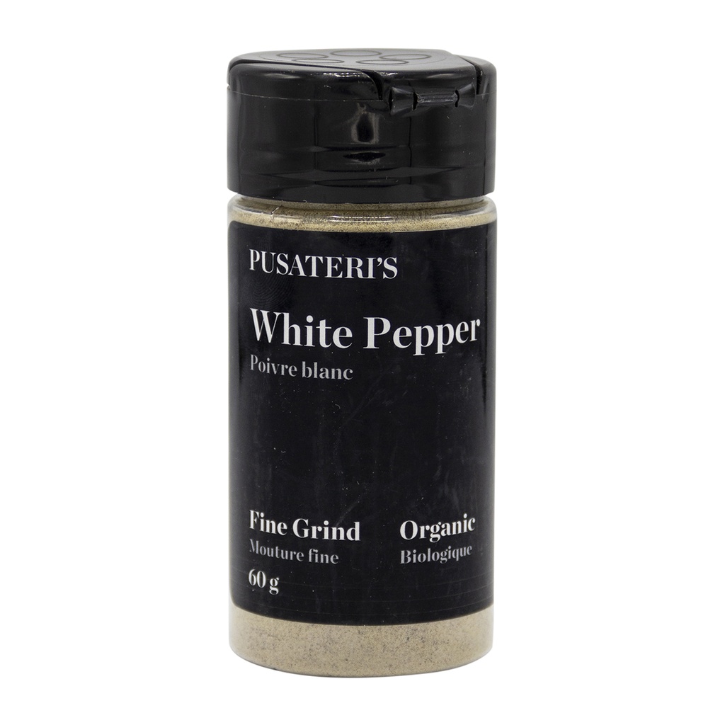 Pusateri's Organic White Pepper Ground 60g