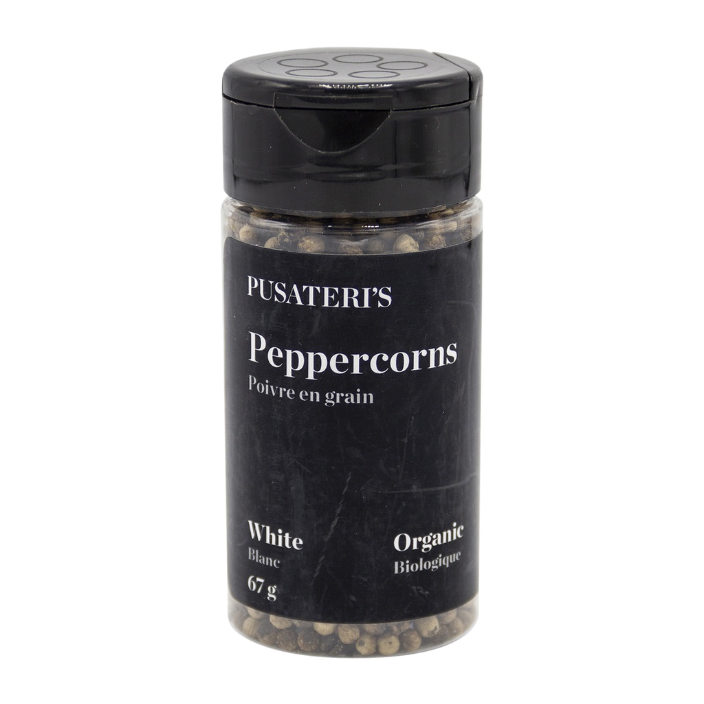 Pusateri's Organic Black Peppercorns 55G