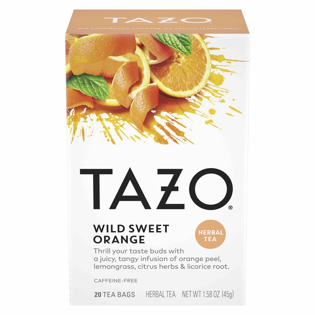 Tazo Tea Wild Sweet Orange 20Ct