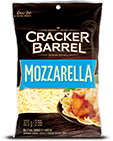 CRACKER BARREL SHREDDED MOZZARELLA CHEDDAR CHEESE 320G