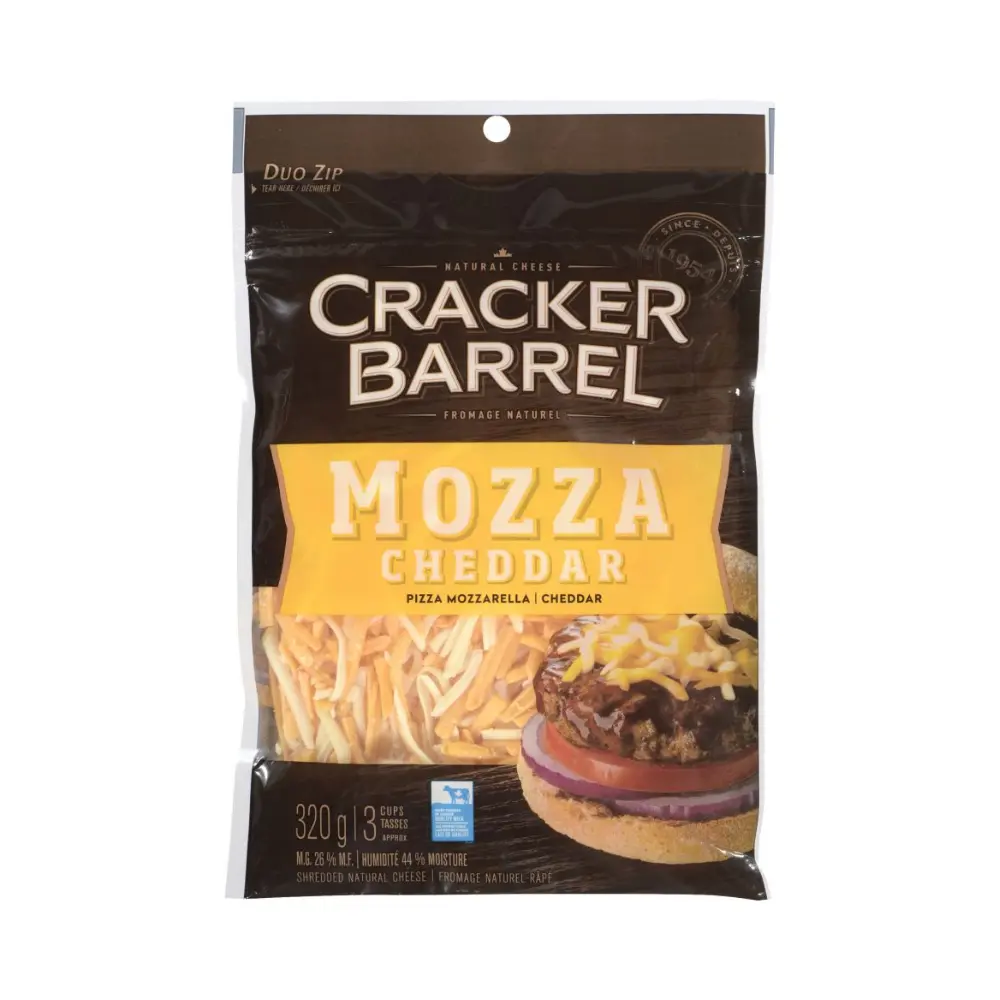 Cracker Barrel Shredded Mozzarella Cheddar Cheese 320G