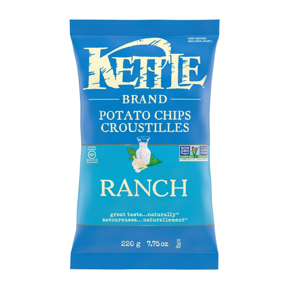 Kettle Ranch Potato Chips 198G