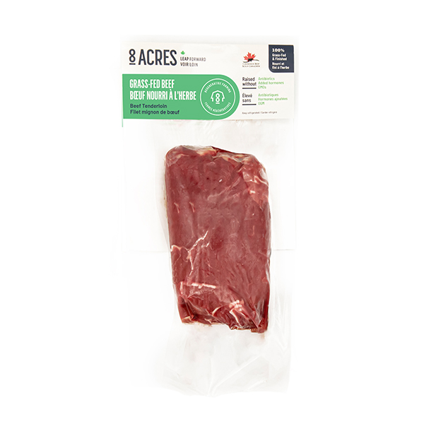 8 ACRES GRASS-FED BEEF TENDERLOIN 6X170G