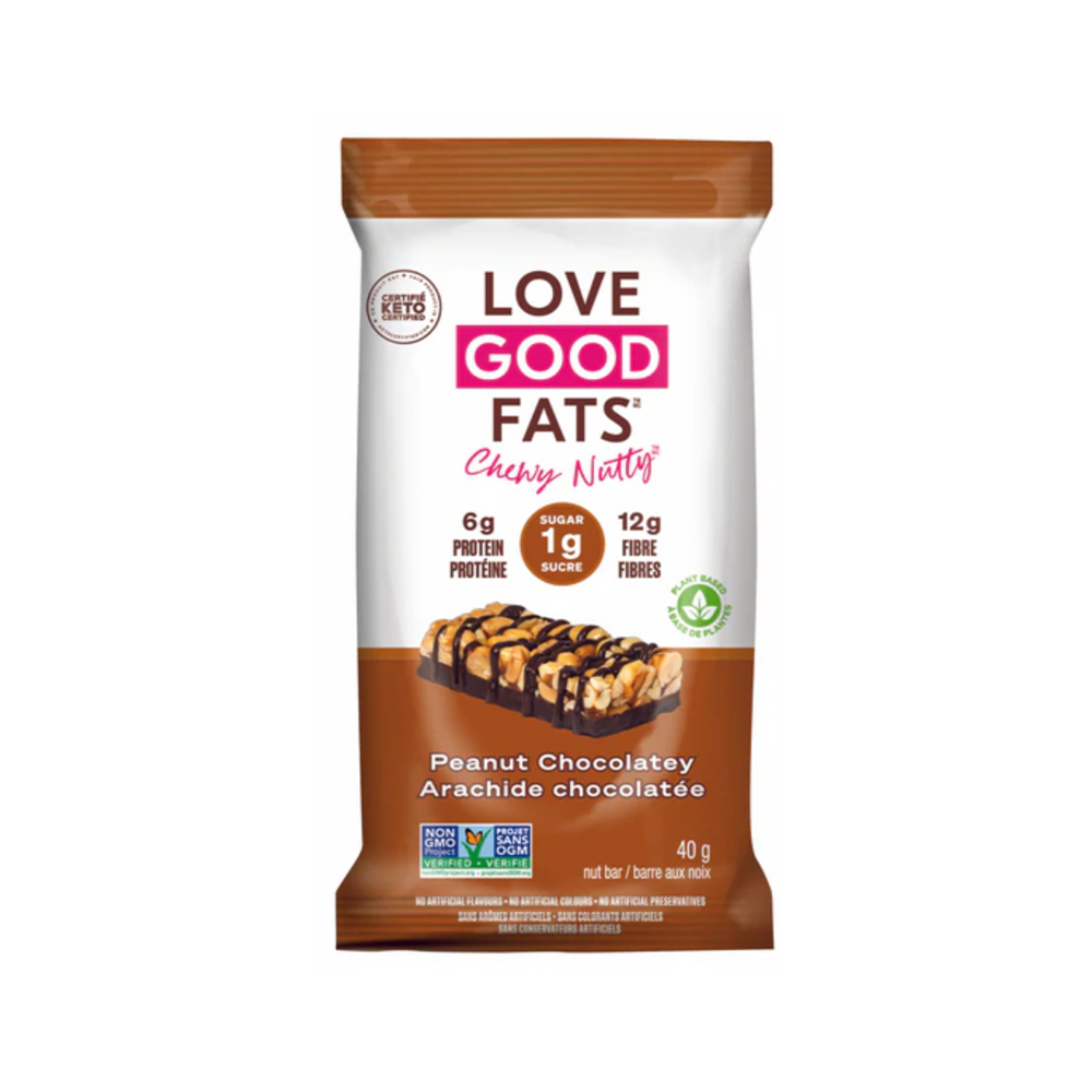 Lgf Chewy Peanut Chocolate Bar 40G