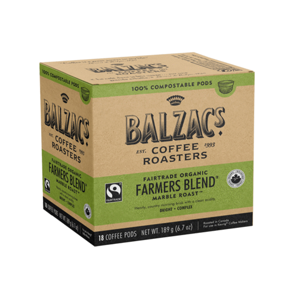 Balzac's Farmer's Blend Compostable Coffee Pods