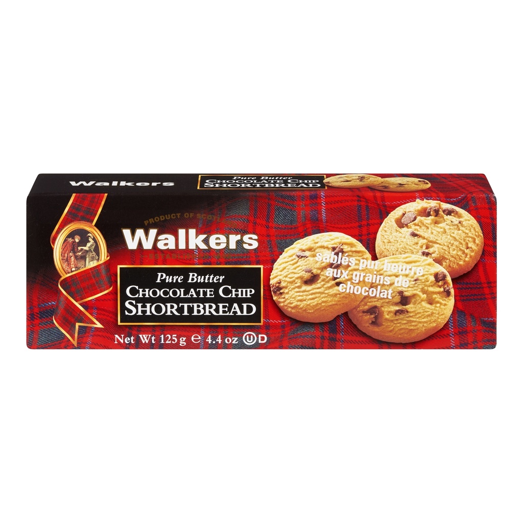 Walker's Chocolate Chip Shortbread 125G