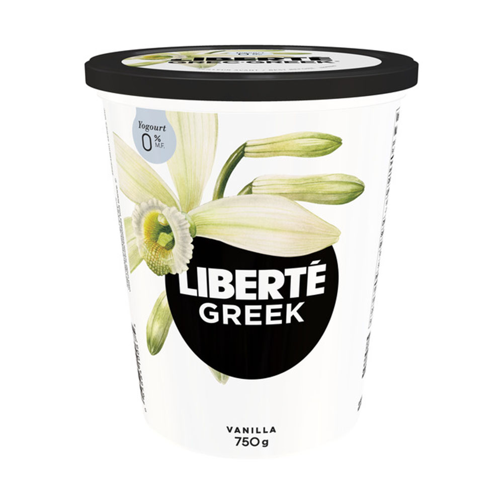 Liberte 0% Vanilla Greek Yogurt 750G