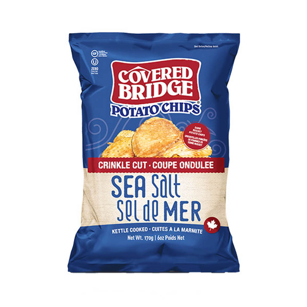 Covered Bridge Crinkle Cut Sea Salt 170G