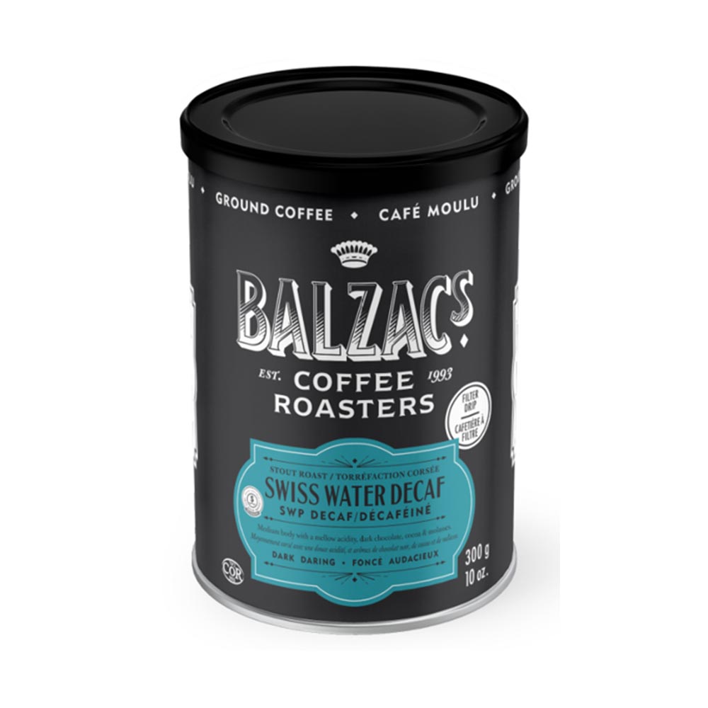 Balzacs Swiss Water Decaf Blend Ground 300G