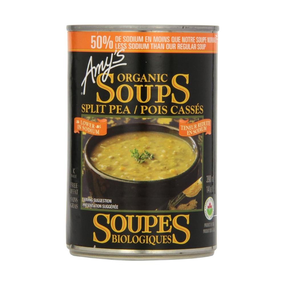 Amy's 50% Less Sodium Split Pea Soup 398Ml