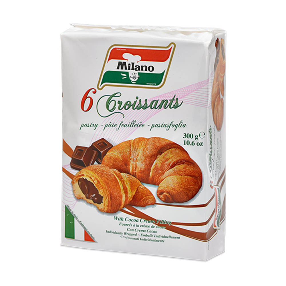 Milano Croissant Cocoa Filled 300G