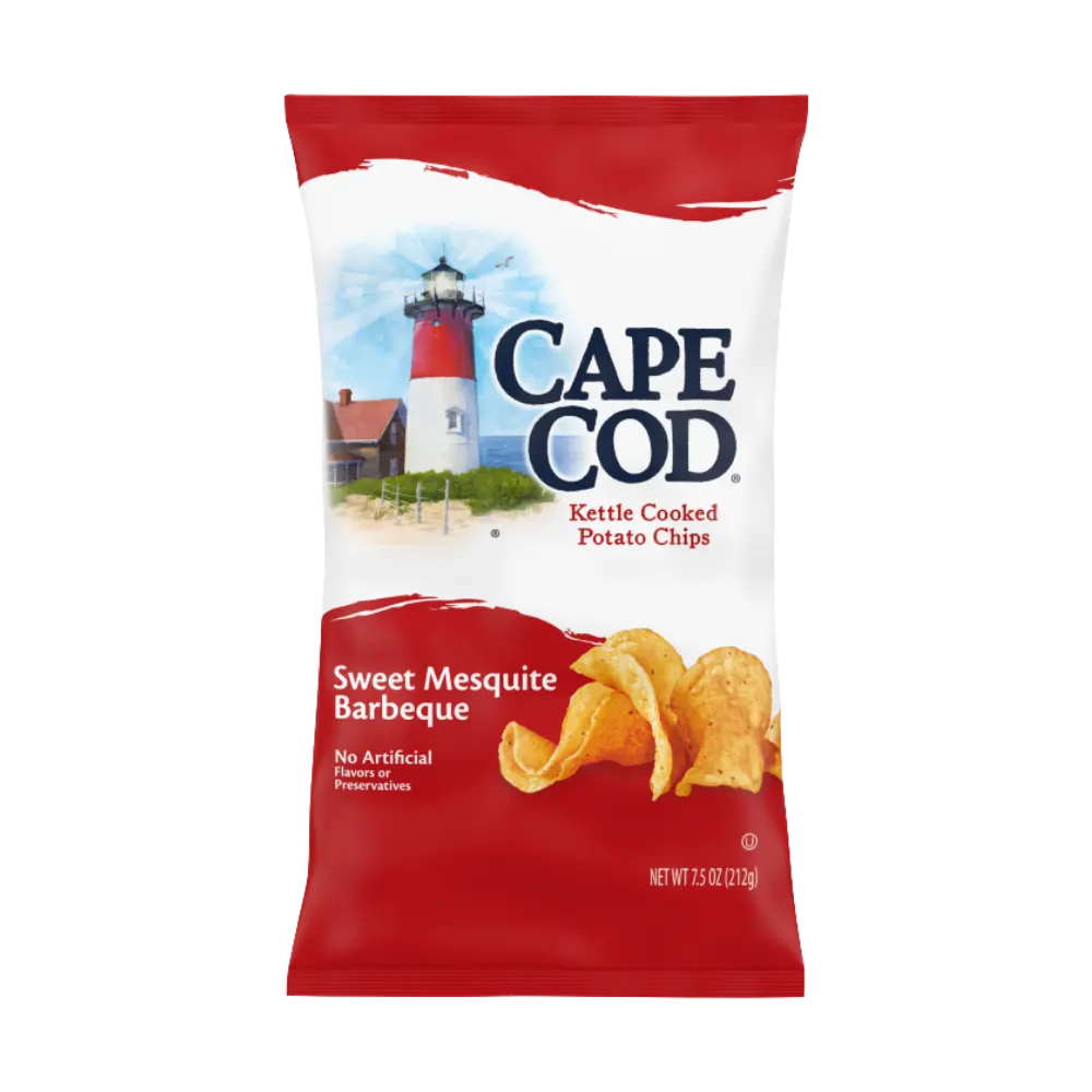 Cape Cod Kettle Cooked Potato Chips Sweet Mesquite Bbq 212G