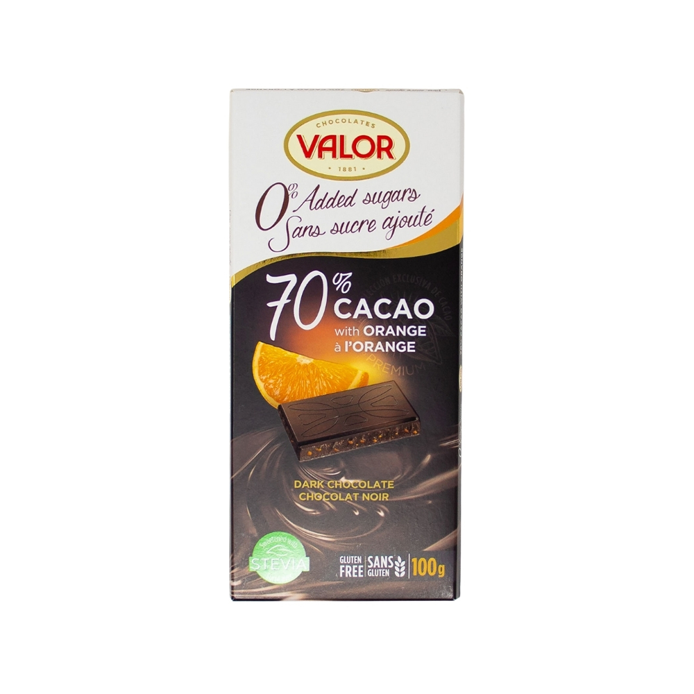 VALOR 70% ORANGE NO SUGAR ADDED