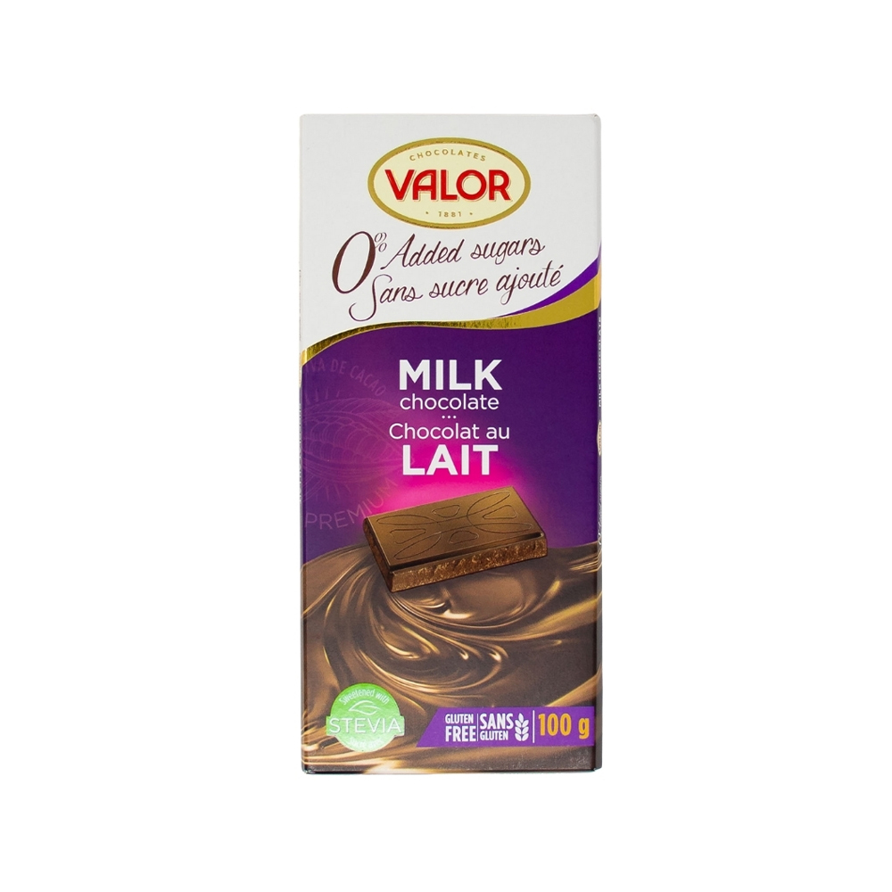 VALOR MILK BAR NO SUGAR ADDED