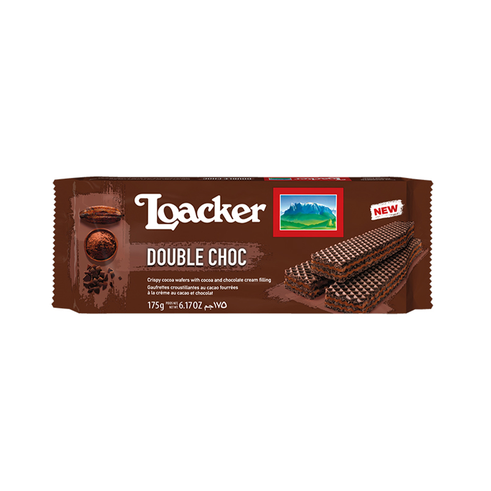 LOACKER WAFERS DBLE CHOCOLATE