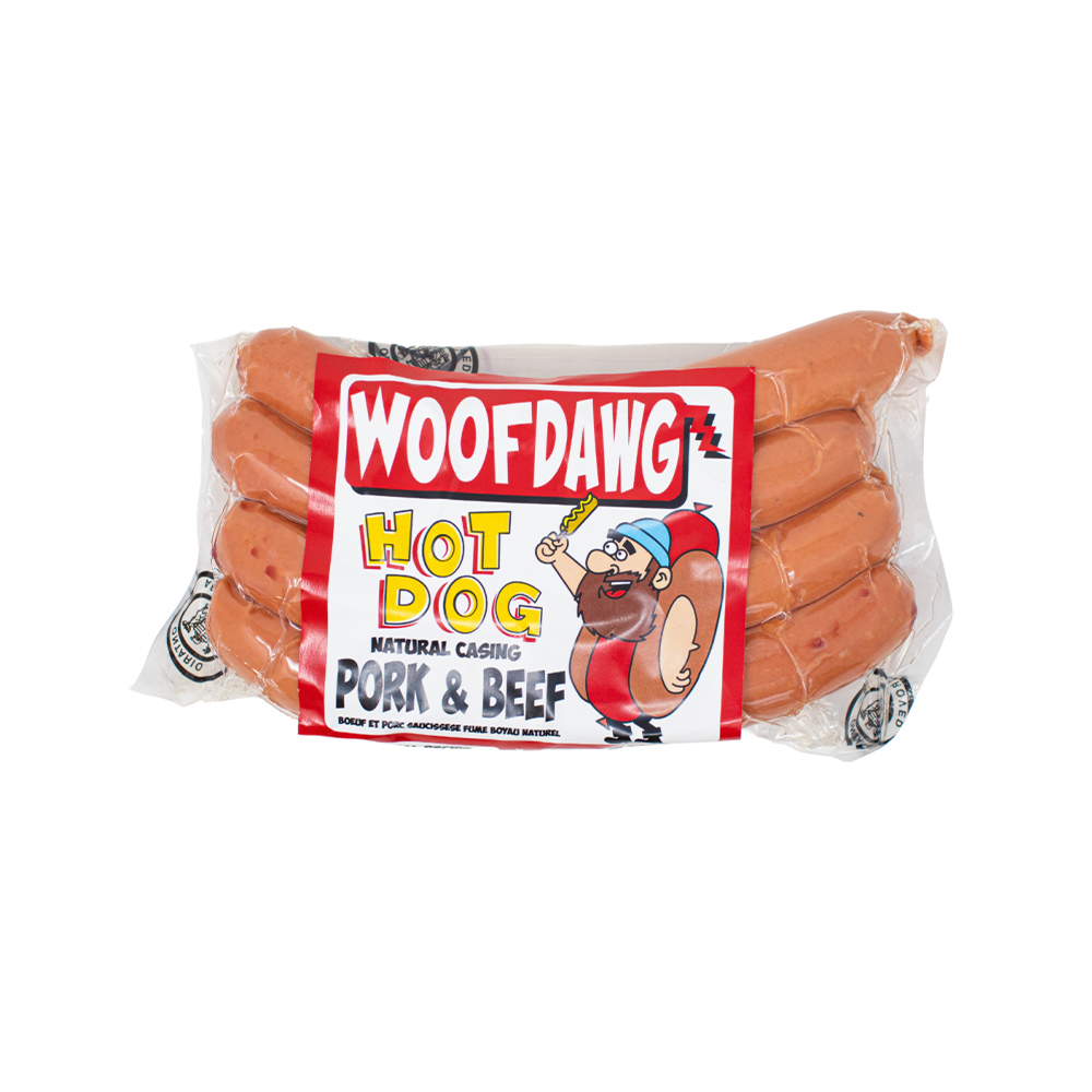 WOOFDAWG HOTDOG PORK & BEEF