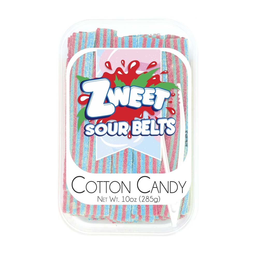 Zweet Sour Belts Cotton Candy 285g