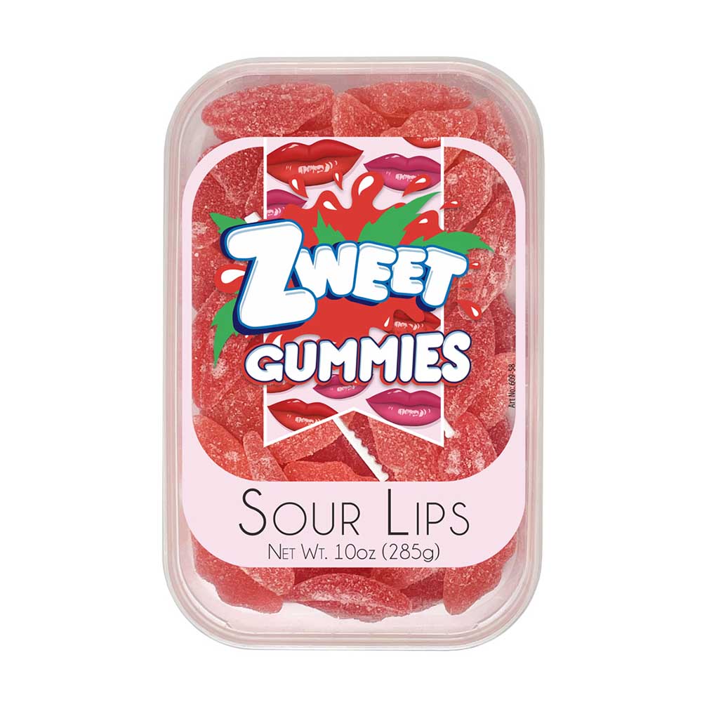 Zweet Gummy Sour Lips 285g