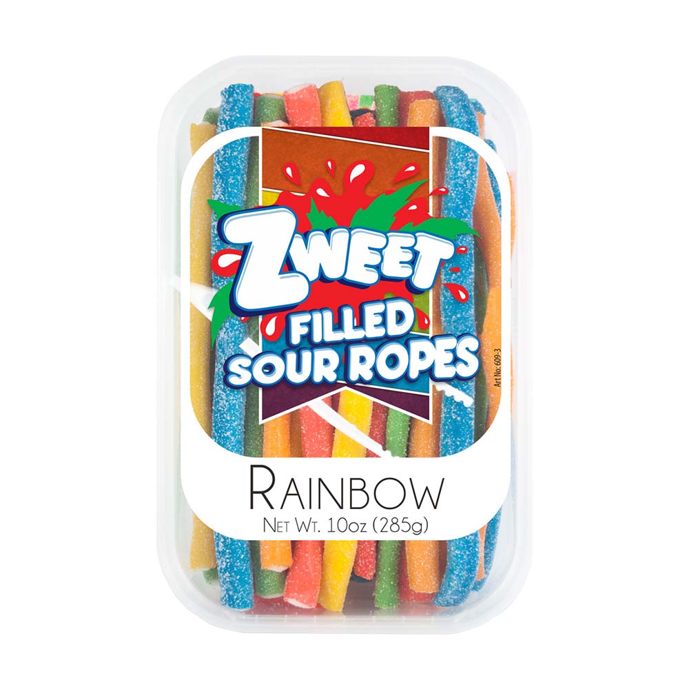 Zweet Sour Ropes Rainbow 285g