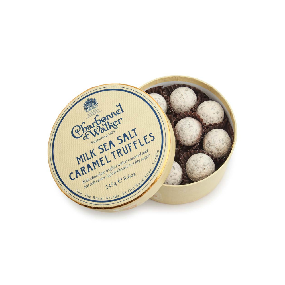 CHARBONNEL MILK SEA SALT CARAMEL TRUFFLES 120G