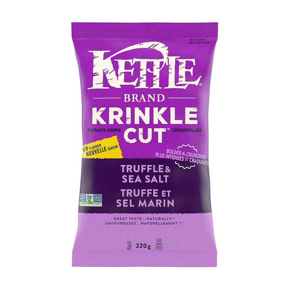 Kettle Krinkle Cut Truffle & Sea Salt 220G