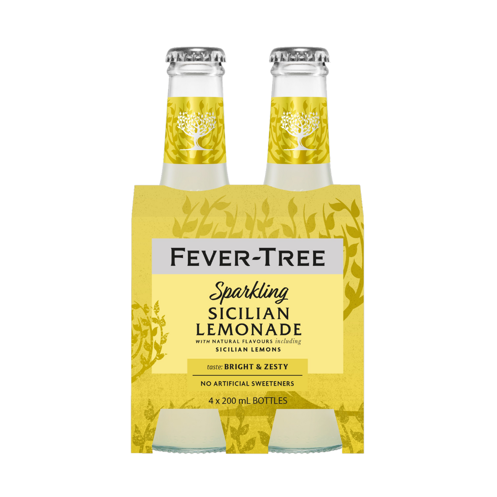 Fever Tree Sparkling Sicilian Lemonade 4 X 200Ml