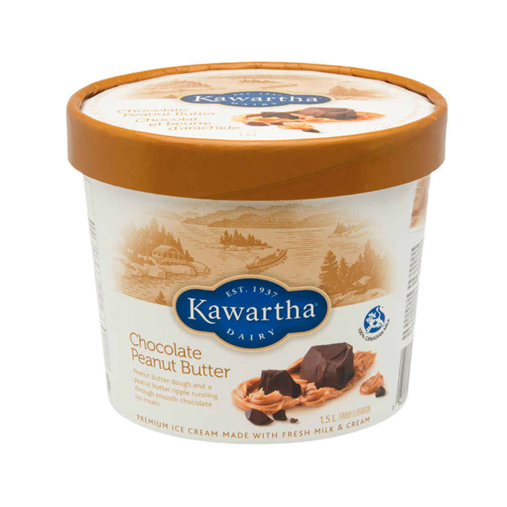 Kawartha Chocolate Peanut Butter Premium Ice Cream 1.5L