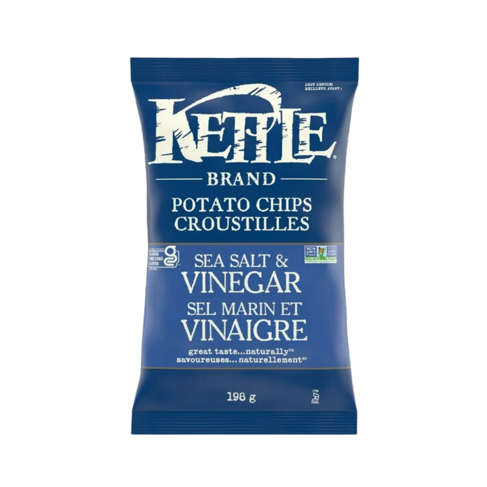 Kettle Sea Salt & Vinegar Potato Chips 198G
