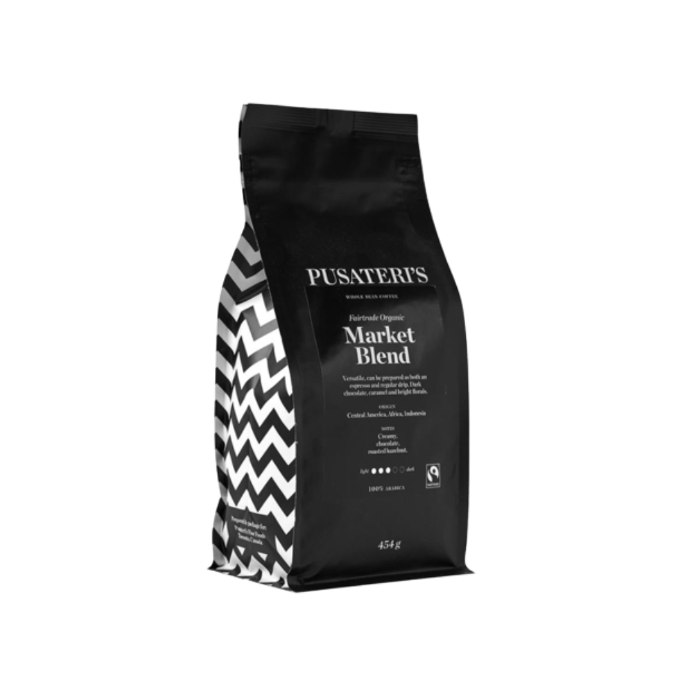 Pusateri's Organic Market Blend Whole Bean Coffee 454G