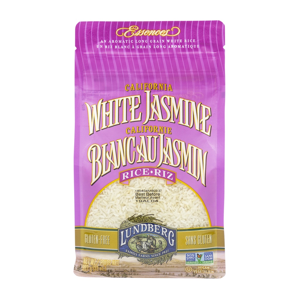 Lundberg California White Jasmine Rice 907G