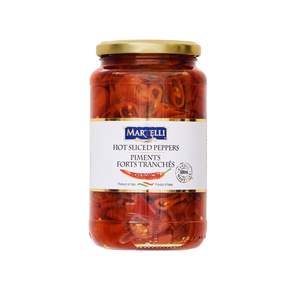Martelli Hot Sliced Peppers 190G
