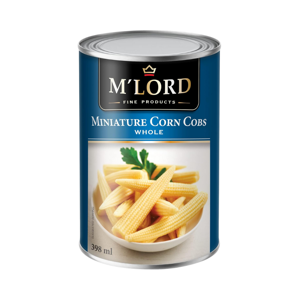 M'Lord Whole Mini Corn Cobs 398Ml