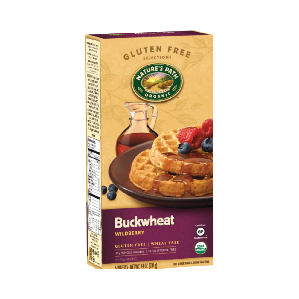 Nature's Path Buckwheat Wildberry Waffles 6Pk