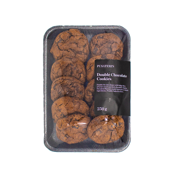 Pusateri's Double Chocolate Cookies 10Pk