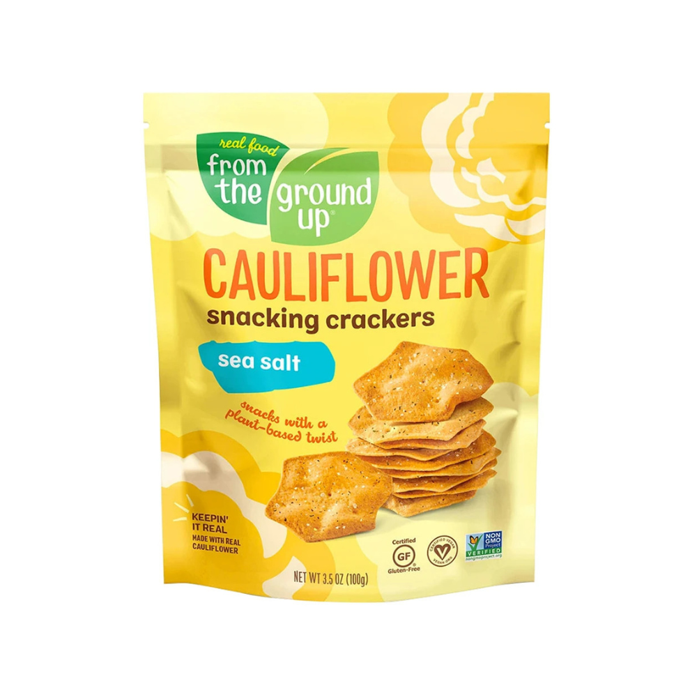 From The Ground Up Cauliflower Crackers Sea Salt 100G