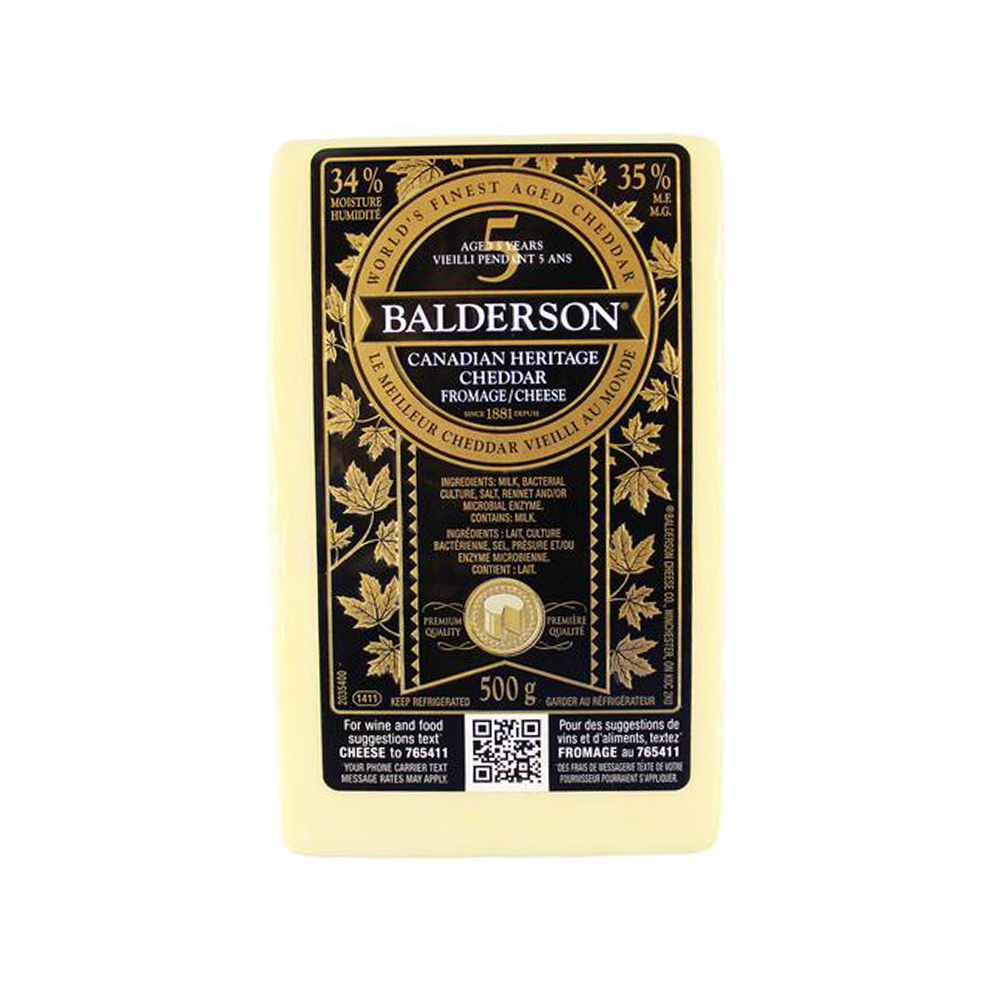 Balderson 5 Year Old Heritage Cheddar 280G
