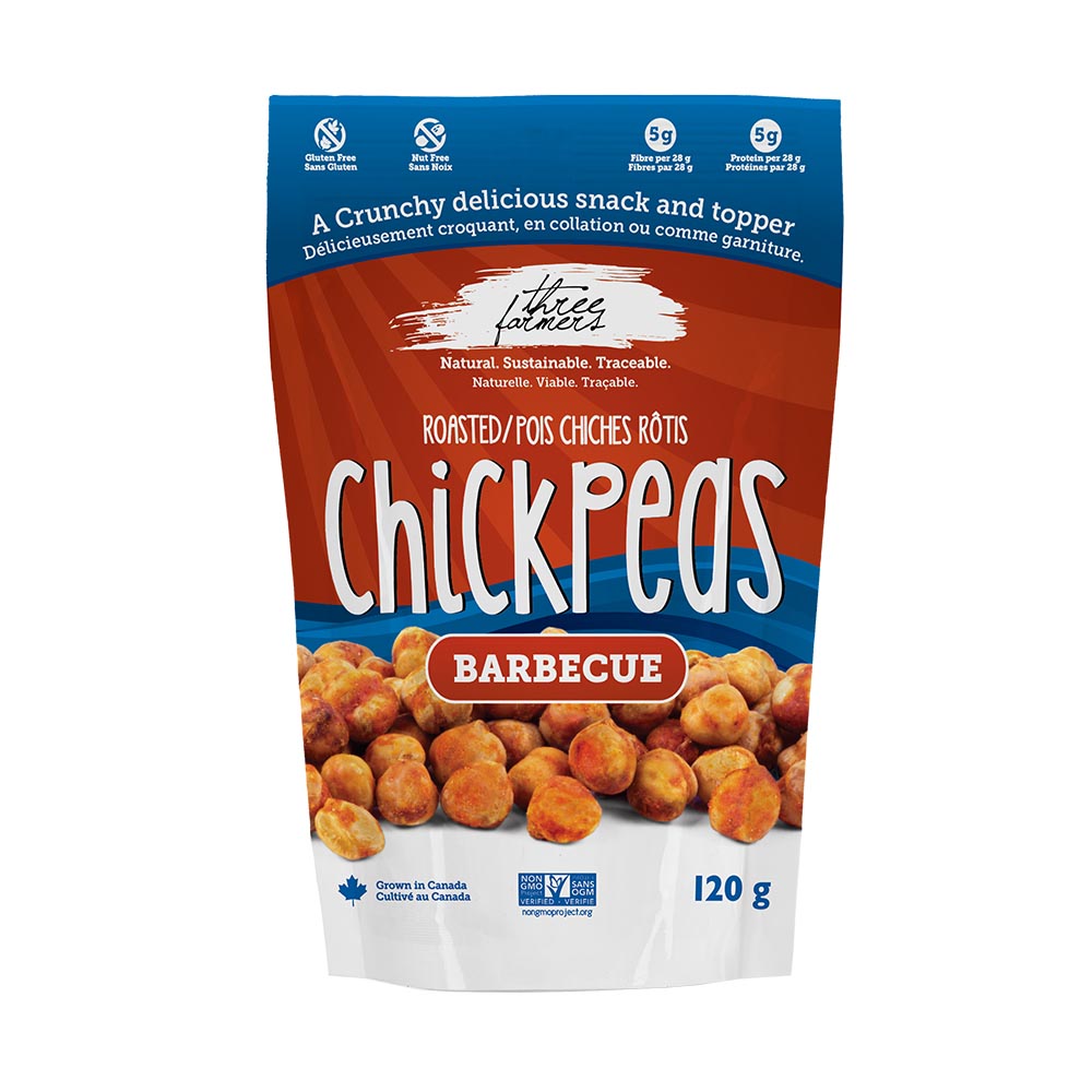 Three Farmers  Barbecue Roasted Chickpeas 120G