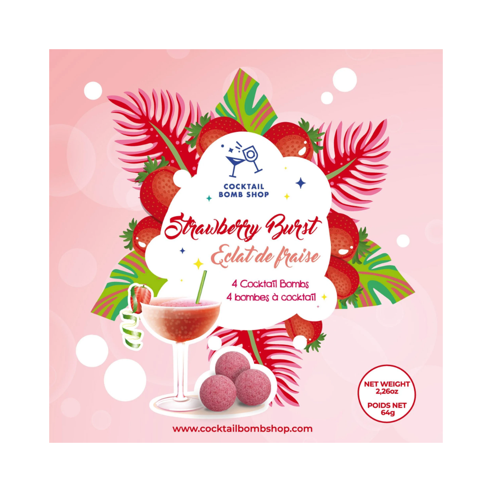 COCKTAIL BOMB STRAWBERRY BURST 4PK